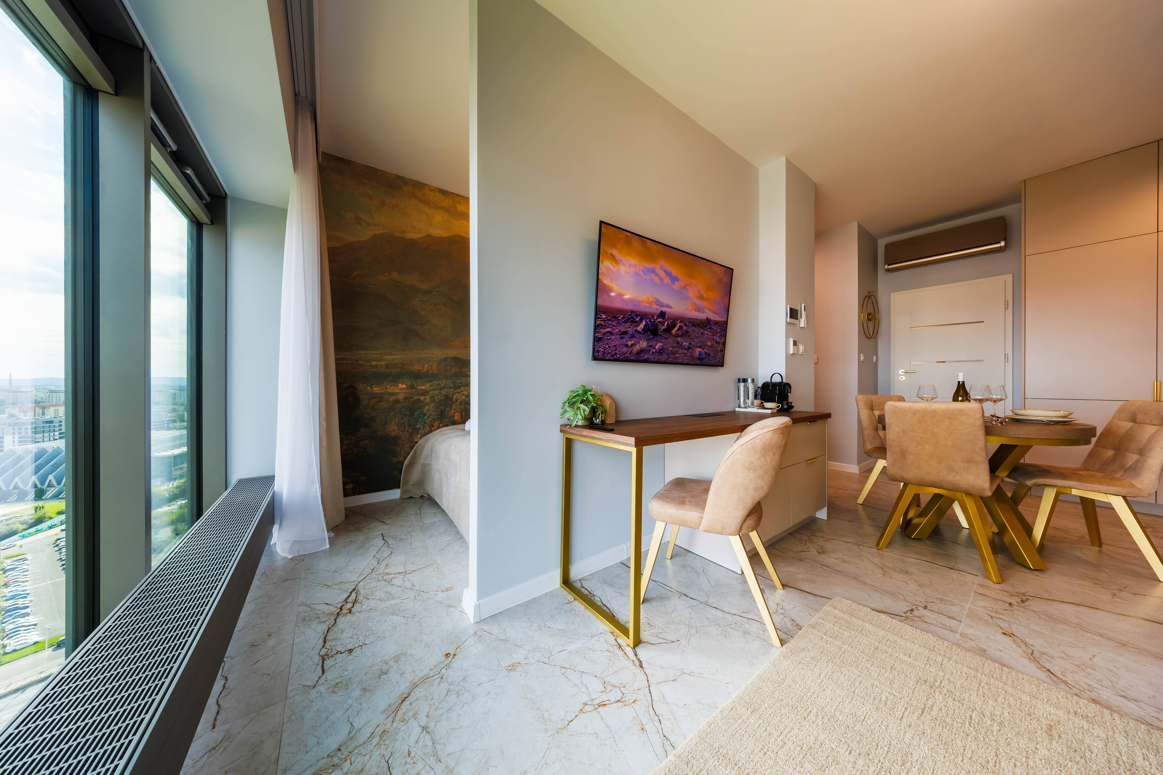 Apartament StayNest – sypialnia